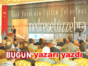 Medresetüzzehra sempozyumu göz kamaştırıcıydı