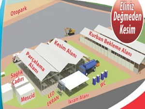 Kurban kesiminde LED ekran dönemi