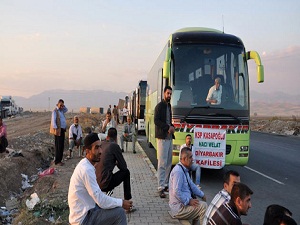 Vize alındı, hacı adayları Irak'a giriş yaptı