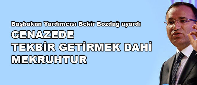 Cenazede tekbir getirmek dahi mekruhtur