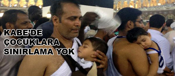 Kabe'de çocuklara sınırlama yok