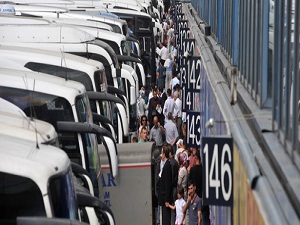 Otogarda bayram yoğunluğu