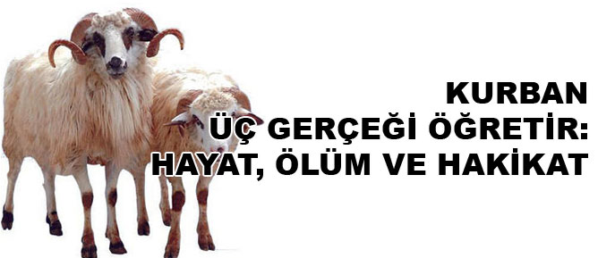 Kurban üç gerçeği öğretir: Hayat, ölüm ve hakikat