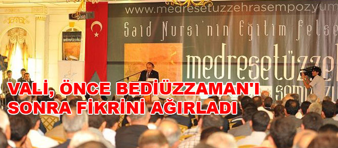 Vali, önce Bediüzzaman'ı sonra fikrini ağırladı