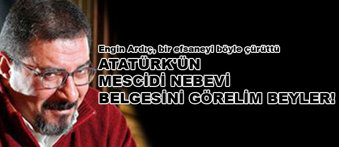 Atatürk'ün Mescidi Nebevi belgesini görelim beyler!