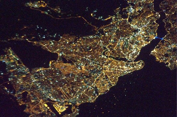 Uzaydan Türkiye'nin fotoğrafını çekti