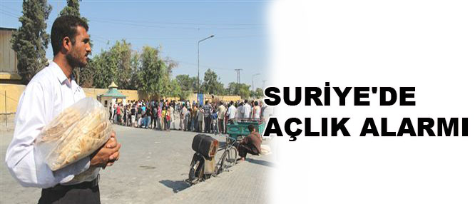 Suriye'de açlık alarmı
