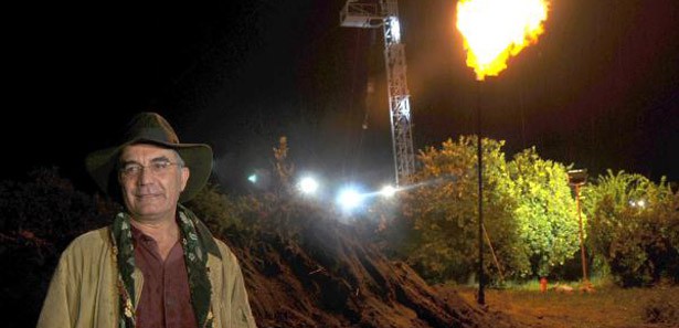 Hatay'da portakal bahçesinde doğalgaz sevinci