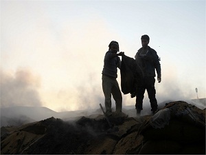 Esed güçleri buğday depolarını da bombalamış