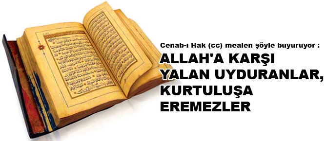 Allah'a karşı yalan uyduranlar, kurtuluşa eremezler