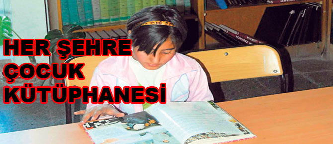 Bu kütüphane çocuklara özel