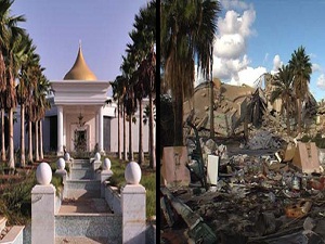 Kaddafi'nin sarayı ilk defa görüntülendi