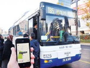 Otobüsleri Cepten Takip Ediyorlar