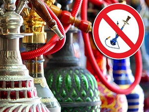 Nargile şişelerinin üzerine de uyarı