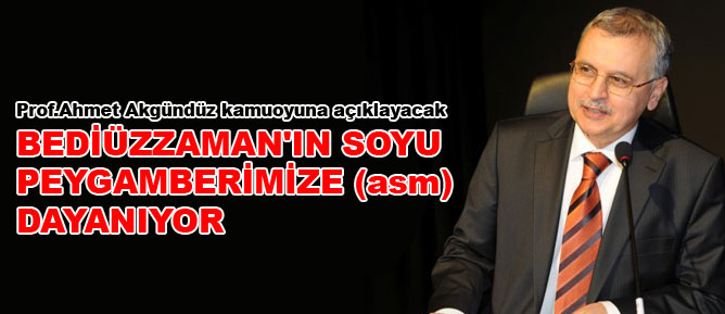 Bediüzzaman'ın soyu Peygamberimize dayanıyor