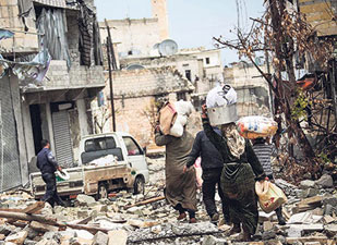 Suriyeliler, açlığın da pençesinde