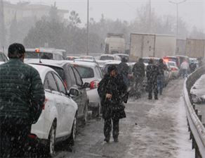 İstanbul'da yoğun kar