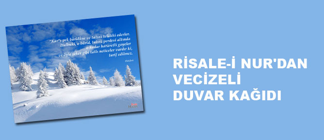 Risale-i Nur'dan vecizeli duvar kağıdı