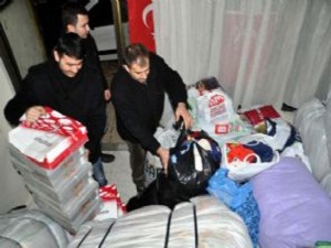 Suriyelilere yardım yağıyor