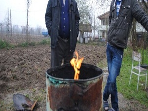 Kaynak suyu yanıyor ve sönmüyor