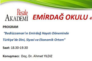 Bediüzzaman’ın Emirdağ dönemindeki Türkiye semineri