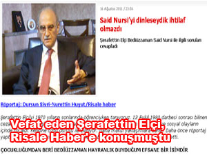 Şerafettin Elçi: Said Nursi’yi dinleseydik ihtilaf olmazdı