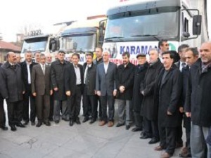 Toplanan Yardım Dualarla Gönderildi