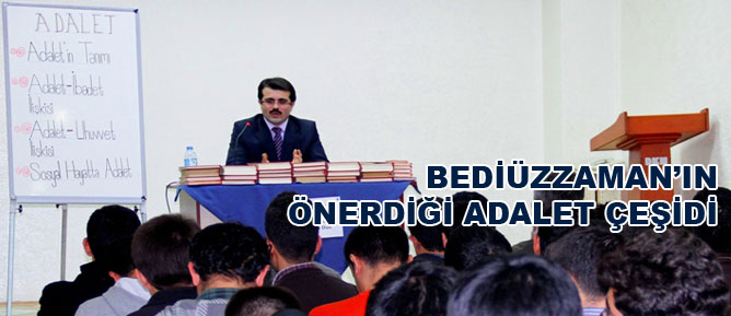 Bediüzzaman’ın önerdiği adalet çeşidi
