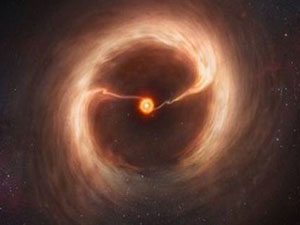 Bir yıldızın yaratılışı görüntülendi