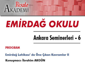 Emirdağ Lahikası’nda öne çıkan kavramlar-II semineri