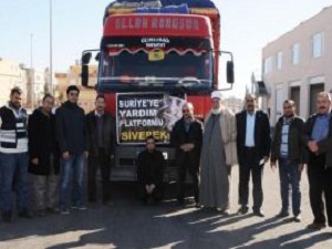 Şanlıurfadan Suriyeye 1 TIR Yardım