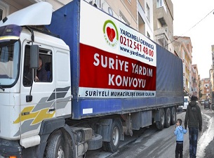 Yardım konvoyu Suriye için yola çıktı
