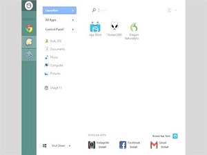 Windows 8'e başlat menüsü