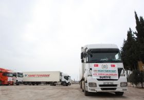13 TIR Yardım Malzemesi Gönderildi