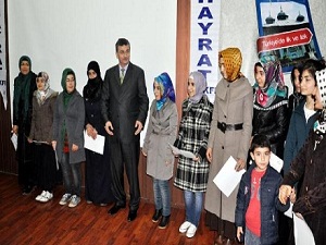 Osmanlıca sertifikaları Vali'den