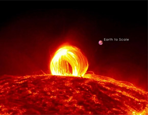 Güneş’in üzerindeki ‘ateş yağmuru’ görüntülendi