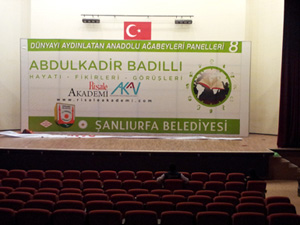 Abdülkadir Badıllı ağabey paneli yarın yapılacak