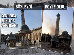 Esed güçleri tarihi camiyi depoya çevirdi