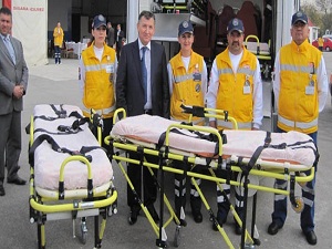 Obez ambulansı iş başında