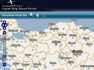 Ücretsiz 'Türksat Maps' hizmeti