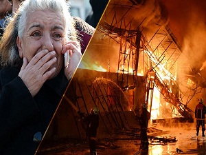 685 hanenin ekmek teknesi kül oldu