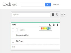 Google, not alma hizmeti Keep'i tanıttı!