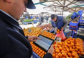 Pazar yerlerinde tablet bilgisayarlı denetim