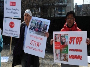 Myanmarlı Müslümanlardan soykırımı durdurun çağrısı