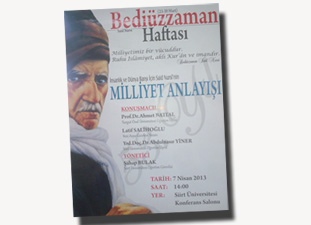 Siirt’te Said Nursi ve barış konferansı