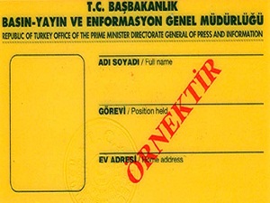 Basın kartları değişiyor