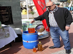 Karşıyaka'da 500 litre atık yağ toplandı