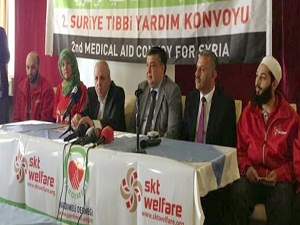 2.tıbbi yardım konvoyu Suriye'ye ulaştı