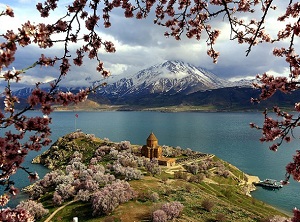 Akdamar Adası çiçek açtı