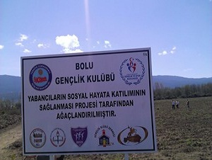 Bolu'daki mülteciler için hatıra ormanı